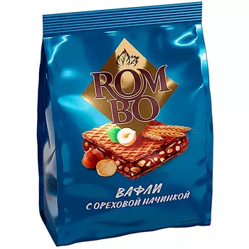 Вафли Rombo с ореховой начинкой 200 гр