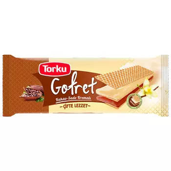 Вафли TORKU с какао и ванильным кремом 142 гр
