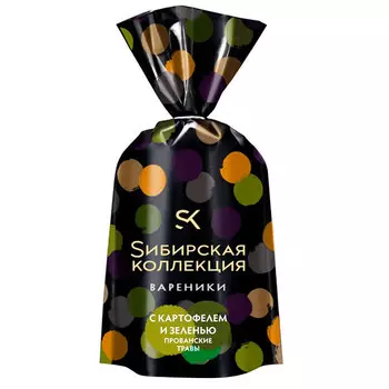 Вареники Сибирская коллекция с картофелем и зеленью постные замороженные 700 гр