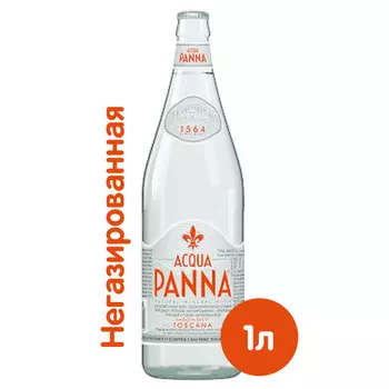 Вода Acqua Panna 1 литр, без газа, стекло, 12 шт. в уп.