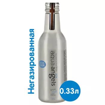 Вода Aqua Angels 0.33 литра, без газа, алюминевая бутылка, 24 шт. в уп.