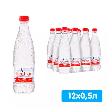 Вода Бештау Аква-Вайт 0,5 литра, без газа, пэт, 12 шт. в уп.