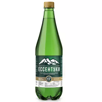 Вода Ессентуки №17 Тэсти 1 литр, газ, пэт, 6 шт. в уп.