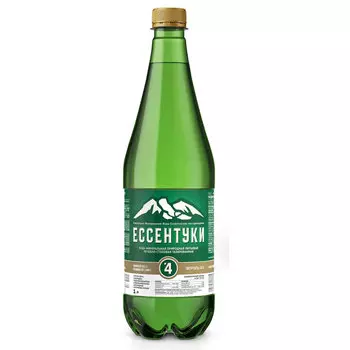 Вода Ессентуки №4 Тэсти 1 литр, газ, пэт, 6 шт. в уп.
