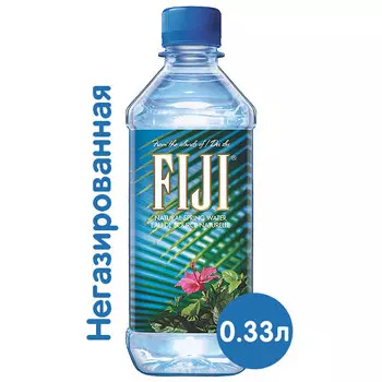 Вода Fiji 0,33 литра, без газа, пэт, 36 шт. в уп.