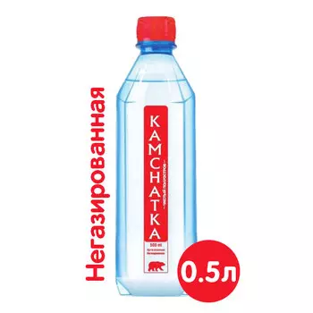 Вода Kamchatka 0.5 литра, без газа, пэт, 12 шт. в уп.