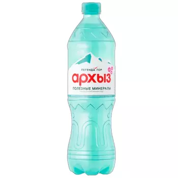 Вода Легенда гор Архыз + Минералы 1.5 литра, газ, пэт, 6 шт. в уп.