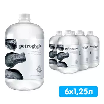 Вода Petroglyph 1.25 литра, без газа, пэт, 6 шт. в уп.