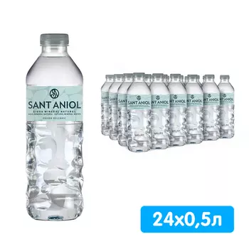 Вода Sant Aniol 0,5 литра, без газа, пэт, 24 шт. в уп.