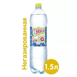 Вода Stelmas О2 1.5 литра, без газа, пэт, 6 шт. в уп.