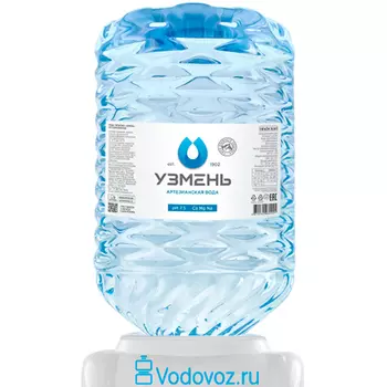 Вода Узмень 18,9 литров в одноразовой таре