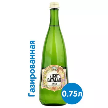 Вода Vichy Catalan 1881 0.75 литра, газ, стекло, 12 шт. в уп.