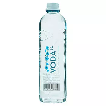 Вода Voda UA 0,4 литра, без газа, стекло, 24 шт. в уп.