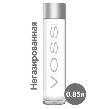 Вода Voss / Восс 0.85 литра, без газа, пэт, 12 шт. в уп.