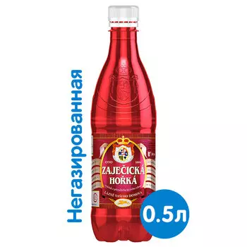 Вода Зайечицкая Горькая 0.5 литра, без газа, пэт, 12 шт. в уп.