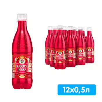 Вода Зайечицкая Горькая 0.5 литра, без газа, пэт, 12 шт. в уп.