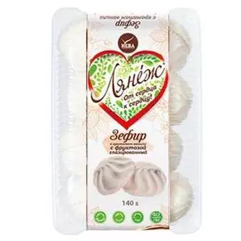 Зефир Лянеж на фруктозе ванильный 140 гр