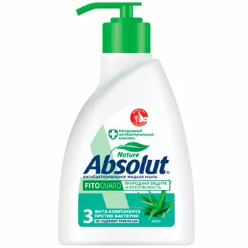 Жидкое мыло Absolut Fito Guard антибактериальное с алоэ вера 250 мл