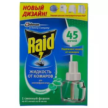 Жидкость от комаров RAID Johnson 45 ночей