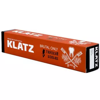 Зубная паста KLATZ Brutal Only Терпкий коньяк без фтора 75 мл