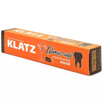 Зубная паста KLATZ Glamour Only апероль шпритц без фтора 75 мл