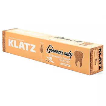 Зубная паста KLATZ Glamour Only Соблазнительный просекко без фтора 75 мл