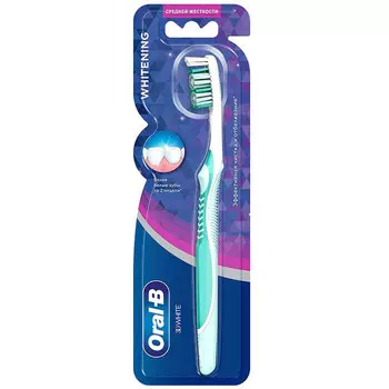 Зубная щетка ORAL-B отбеливающая 40 средняя