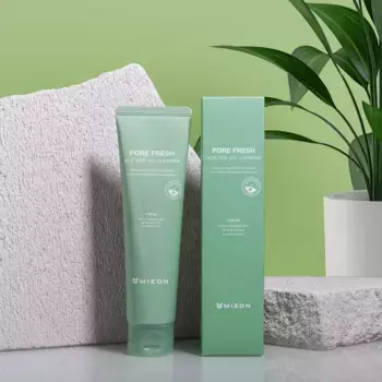 Очищающий гель для чувствительной кожи Mizon Pore Fresh Mild Acid Gel Cleanser