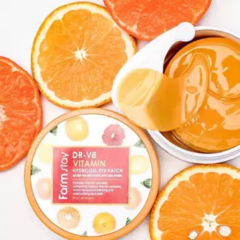 Патчи для век с витаминами FarmStay DR-V8 Vitamin Hydrogel Eye Patch