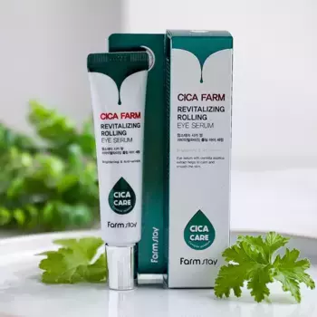 Восстанавливающая сыворотка для кожи вокруг глаз FarmStay Cica Farm Revitalizing Rolling Eye Serum