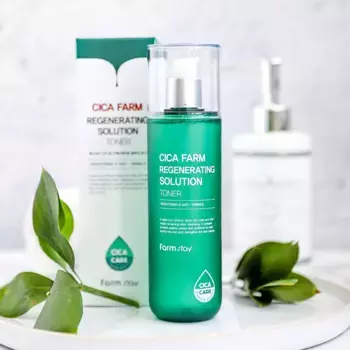 Восстанавливающий тонер с центеллой азиатской FarmStay Cica Farm Regenerating Solution Toner