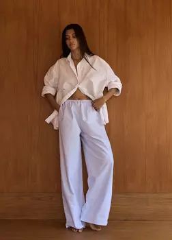 Брюки Oxford в полоску - Синие