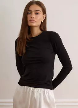 Лонгслив Basic - Чёрный