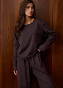 Лонгслив Voishe Club, chocolate - Onesize