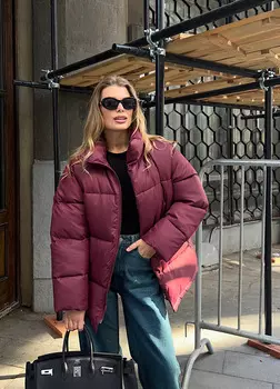 Мембранный пуховик МОНБЛАН, винный - L-XL