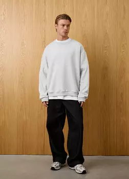 Мужские брюки Comfort fit из денима - Чёрные