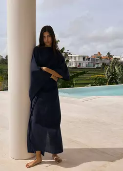 Платье Цветок пустыни - Синее