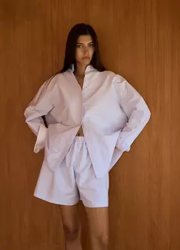 Шорты Oxford в полоску - Синие