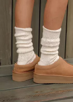 Угги из натуральной овечьей шерсти - Бежевые