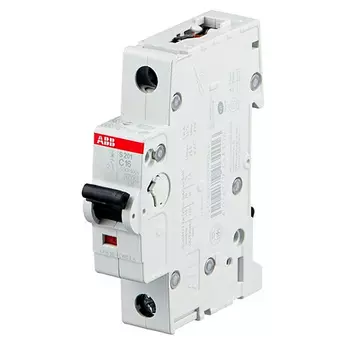 Автоматический выключатель ABB S201 1P 16А (С) 6kA