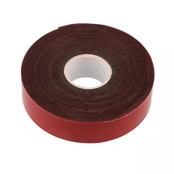 Двухсторонний скотч, красного цвета на серой основе, 20мм, 5метров REXANT