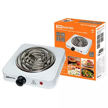 Электроплитка одноконф. ЭПС1 230 В, 1 кВт, спираль, TDM SQ2504-0001