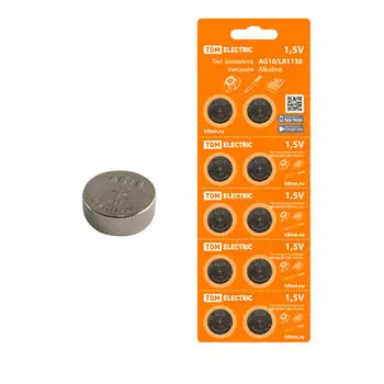 Элемент питания TDM AG10/LR1130 Alkaline 1,5V BP-10