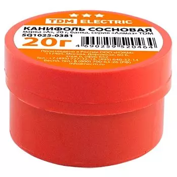 Канифоль сосновая, марка А, 20 г, банка, серия Алмаз TDM SQ1025-0381