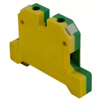Клемма с заземлением EK 4мм кв. винтовая желто-зеленая Энергия