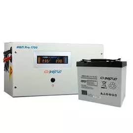 Комплект ИБП Инвертор Энергия ИБП Pro 1700 + Аккумулятор 55 АЧ