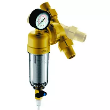 Магистральный фильтр Гейзер Бастион 7508095233 с манометром для холодной воды 3/4