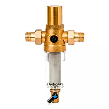 Магистральный фильтр Гейзер Бастион 7508205233 с защитой от гидроударов для холодной воды 3/4