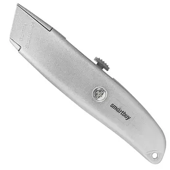 Нож строительный с трапециевидным лезвием Smartbuy One Tools SBT-KNT-18P1