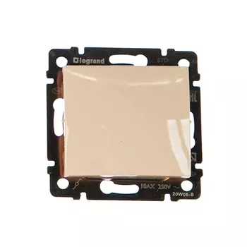 Переключатель Legrand Valena 1-клавишный 2 направления 10A слоновая кость